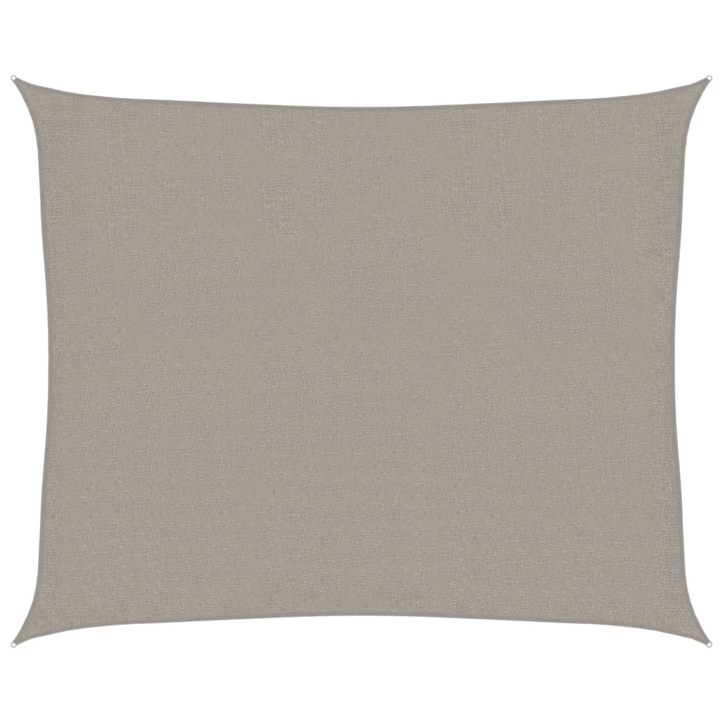 Pânză parasolar gri deschis dreptunghiular 2,5x3m HDPE 160 g/m²