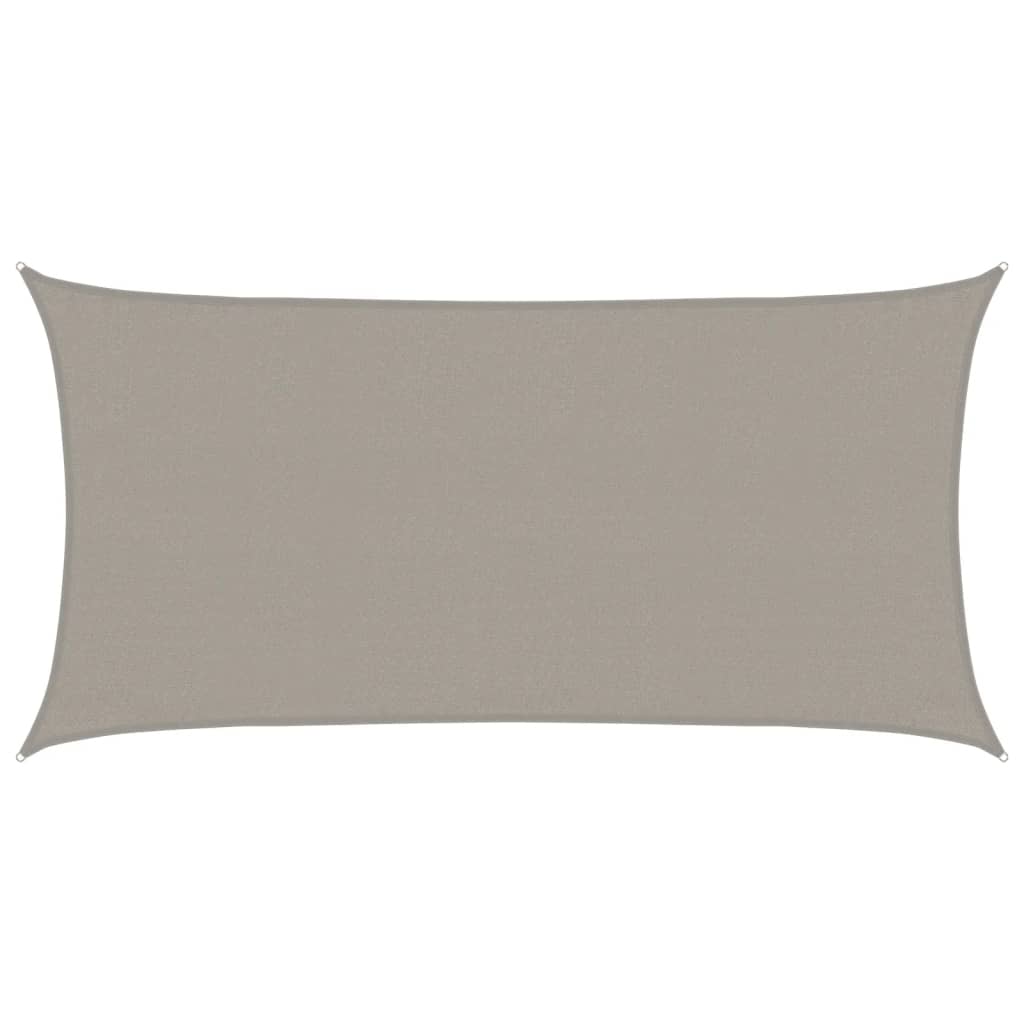 Pânză parasolar, gri deschis dreptunghiular 3x6 m HDPE 160 g/m²
