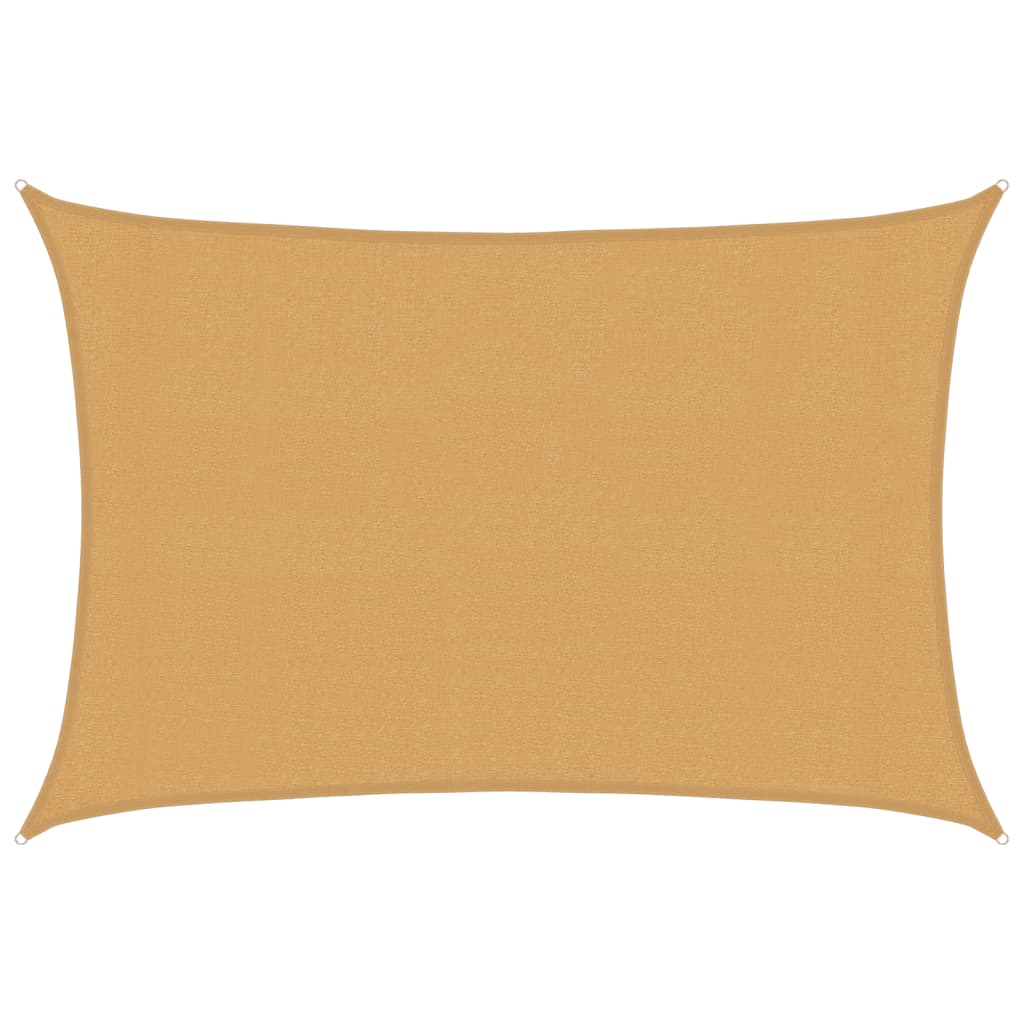 Pânză parasolar, nisipiu dreptunghiular 3x4,5 m HDPE 160 g/m²