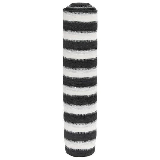 Plasă protecție intimitate antracit/alb 1,5x50 m HDPE 75 g/m²