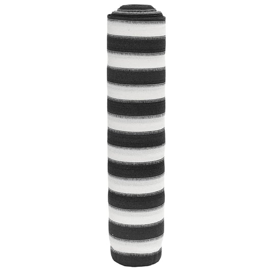 Plasă protecție intimitate, antracit/alb, 2x25 m, HDPE, 75 g/m²