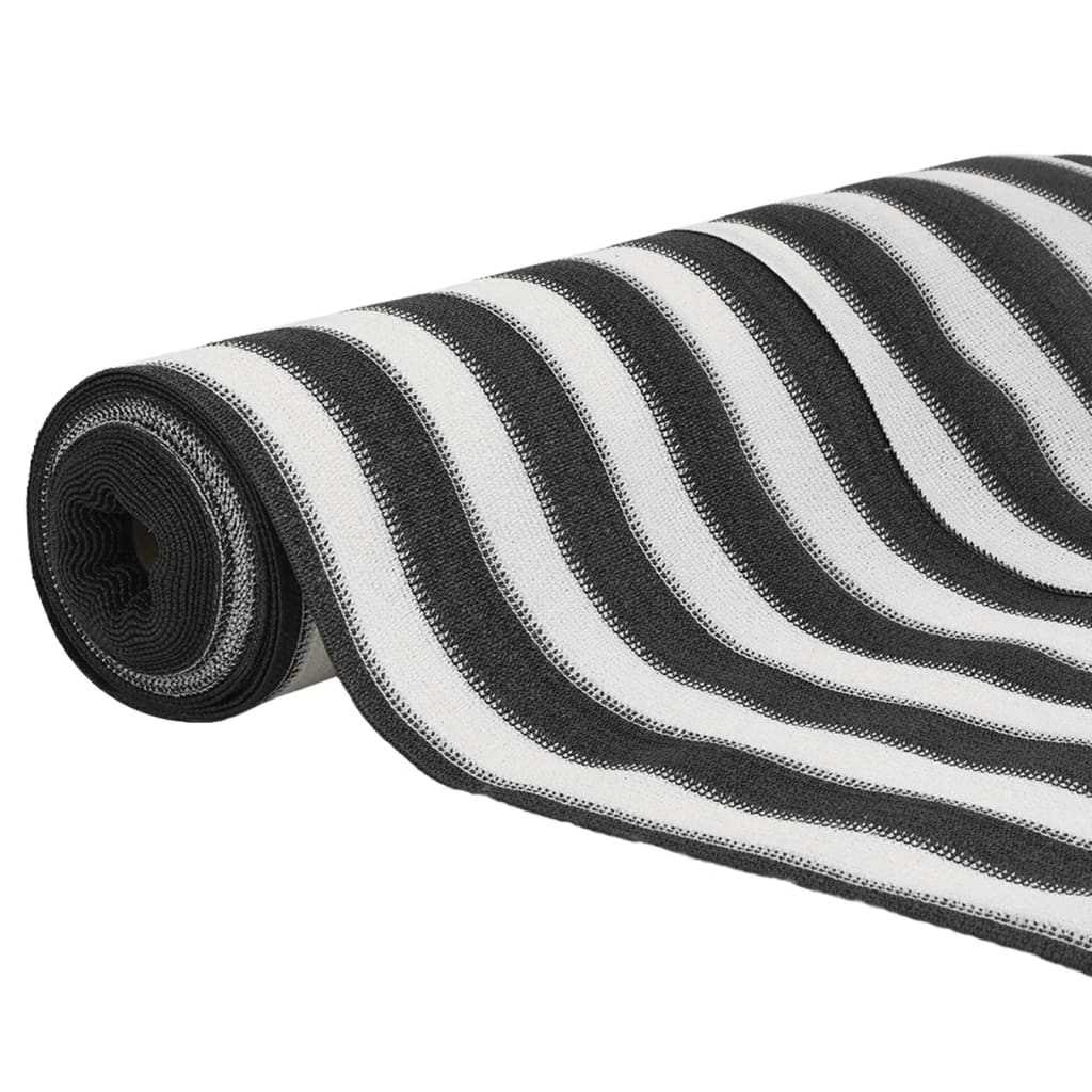 Plasă protecție intimitate antracit/alb 1,5x50 m HDPE 150 g/m²