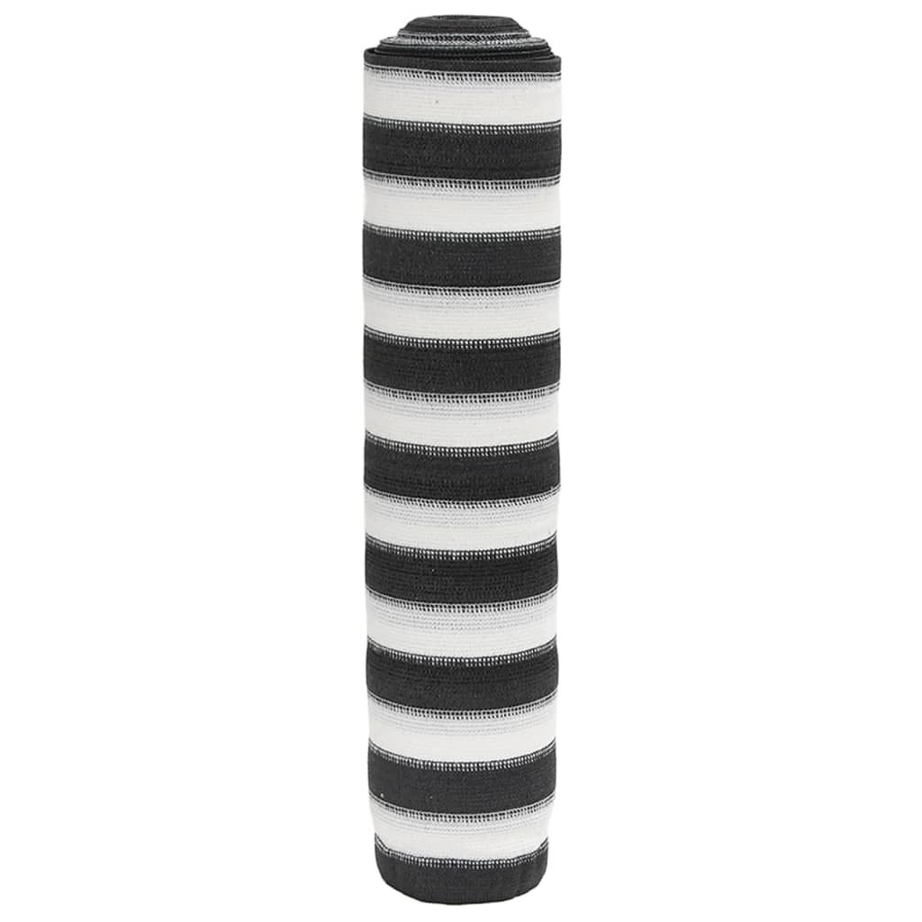 Plasă protecție intimitate antracit/alb 2x25 m, HDPE 150 g/m²