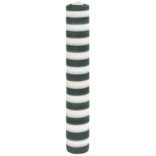 Plasă protecție intimitate, verde/alb, 1,8x50 m, HDPE, 75 g/m²