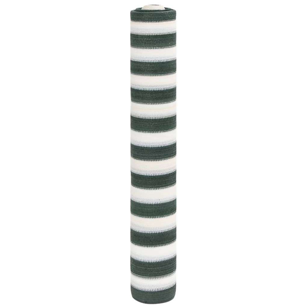Plasă protecție intimitate, verde/alb, 1,5x10 m, HDPE, 150 g/m²