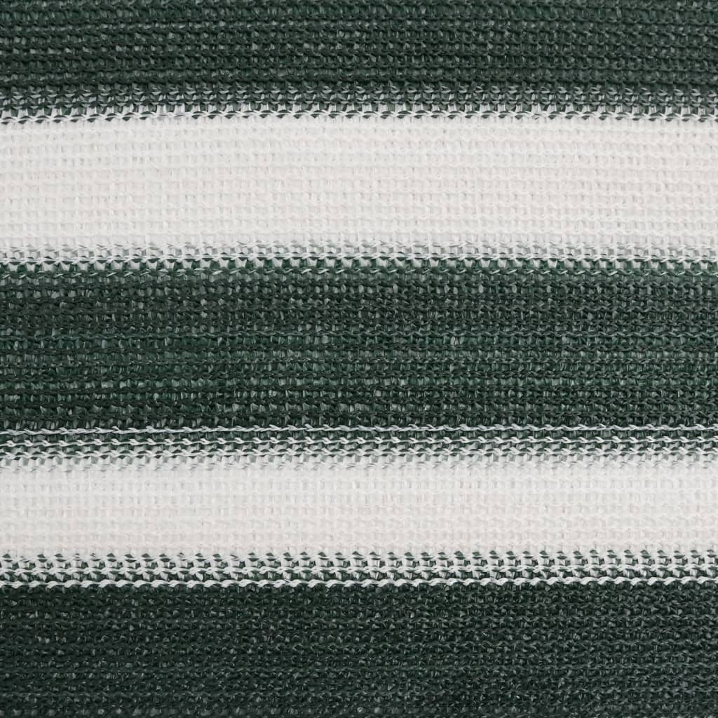 Plasă protecție intimitate, verde/alb, 2x10 m, HDPE, 195 g/m²