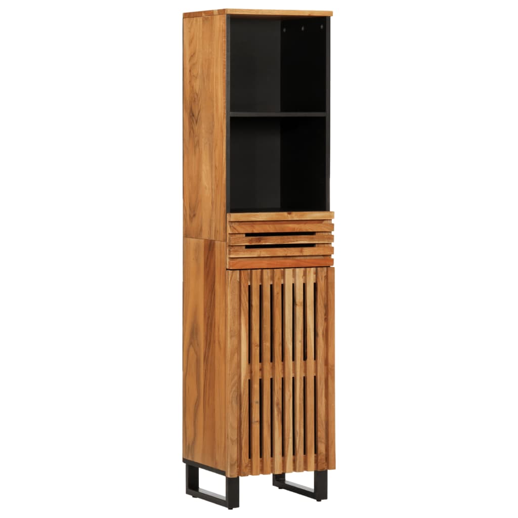 Set mobilier de baie, 3 piese, lemn masiv de acacia