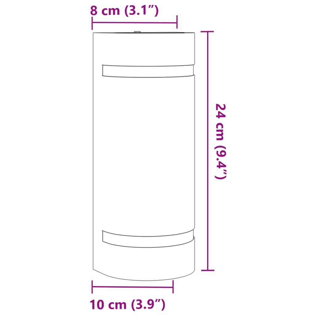 Lampă exterioară de perete, negru, aluminiu turnat sub presiune