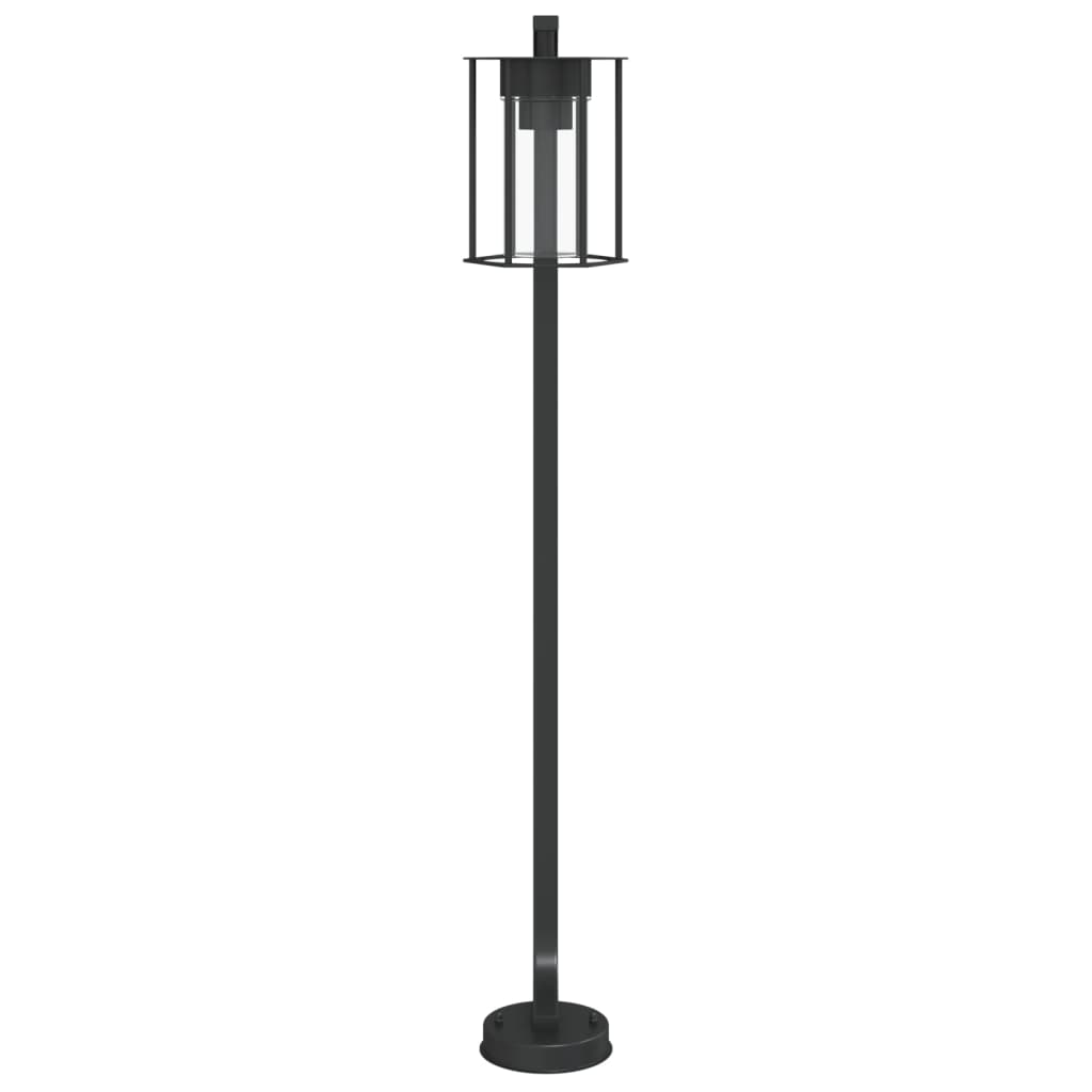 Lampă exterioară de podea, negru, 100 cm, oțel inoxidabil