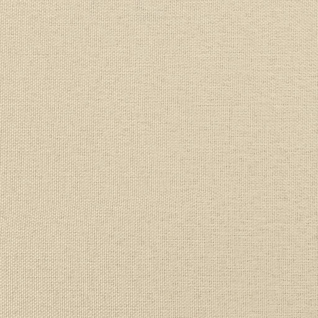 Set de canapele cu perne decorative, 2 piese, crem, textil