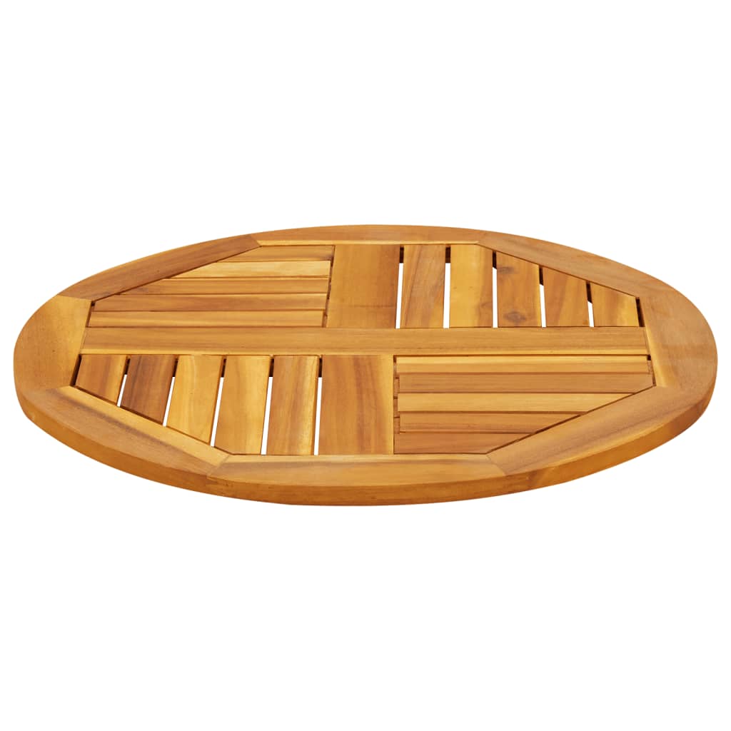 Blat de masă rotund, Ø60x2 cm, lemn masiv de acacia