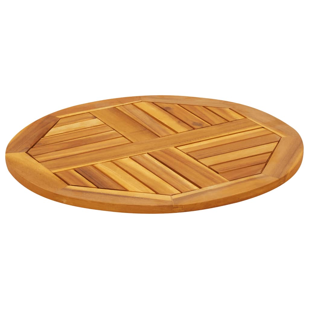 Blat de masă rotund, Ø60x2 cm, lemn masiv de acacia