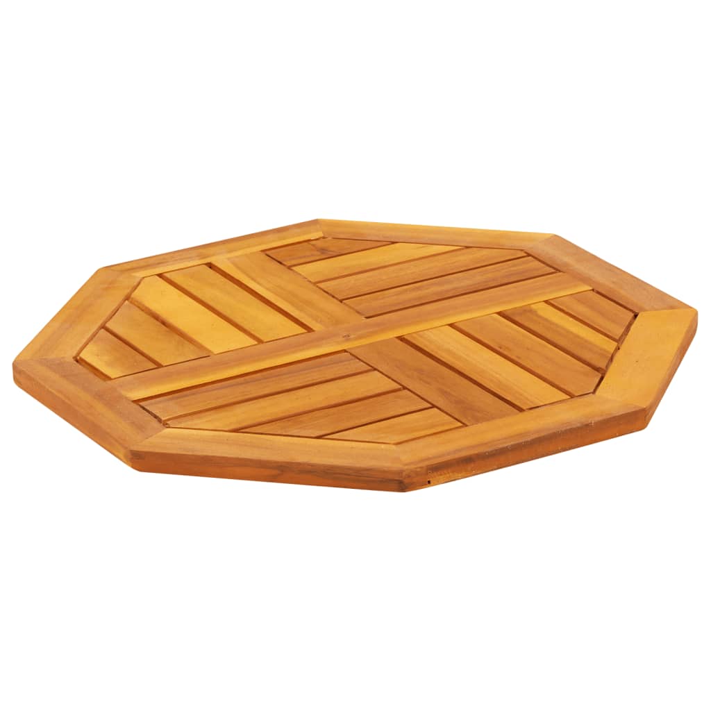Blat de masă, 50x50x2 cm, octogonal, lemn masiv acacia