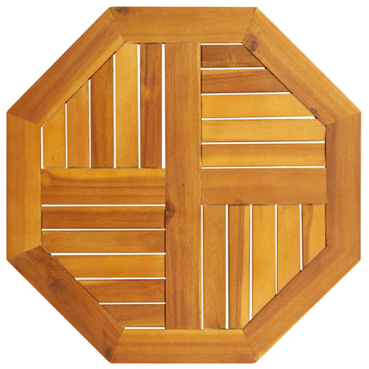 Blat de masă, 60x60x2 cm, octogonal, lemn masiv acacia