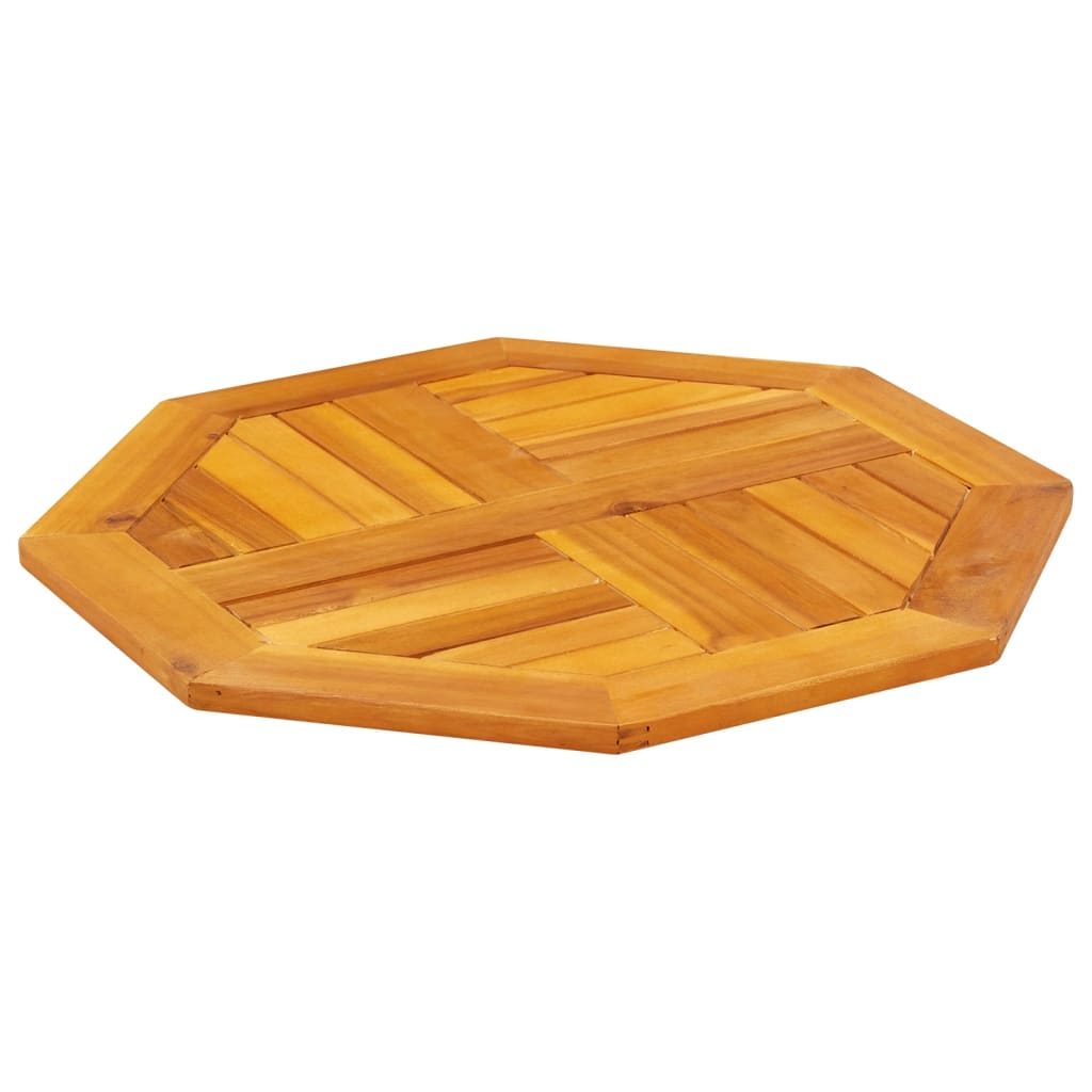 Blat de masă, 60x60x2 cm, octogonal, lemn masiv acacia