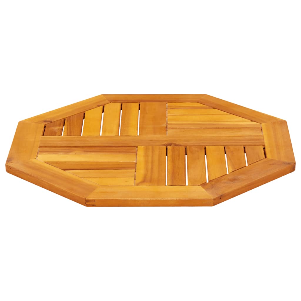 Blat de masă, 60x60x2 cm, octogonal, lemn masiv acacia