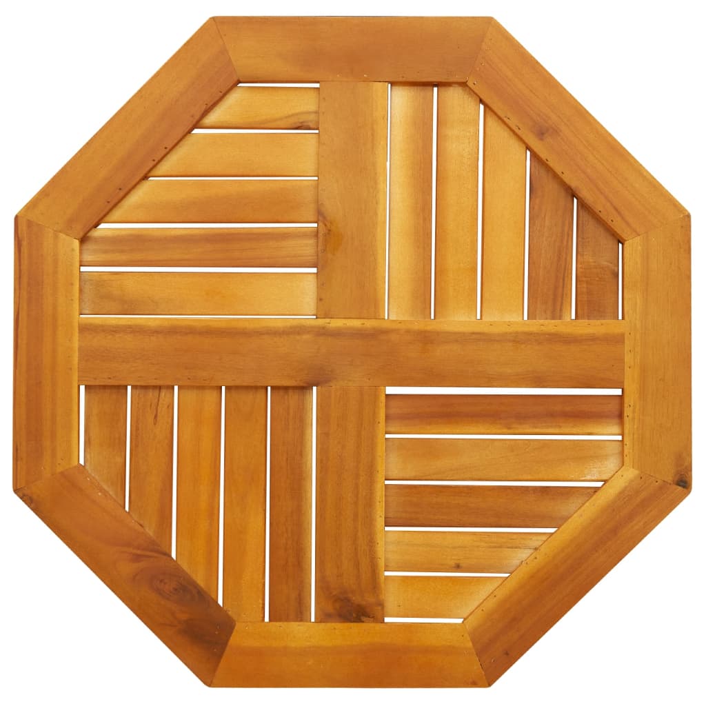 Blat de masă, 60x60x2 cm, octogonal, lemn masiv acacia