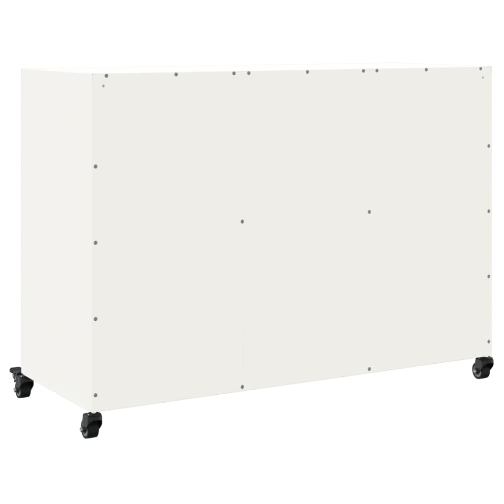 Dulap, alb, 100,5x39x72 cm, oțel