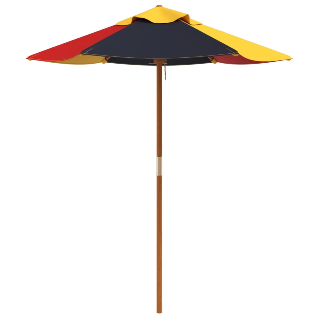 Umbrelă de grădină pentru copii cu stâlp din lemn, Ø120x140 cm