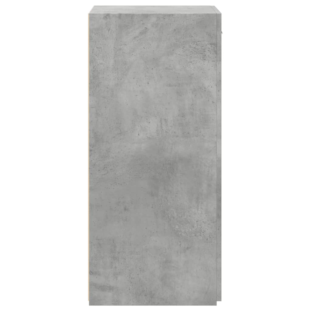 Dulap, gri beton, 50x42,5x93 cm, lemn prelucrat