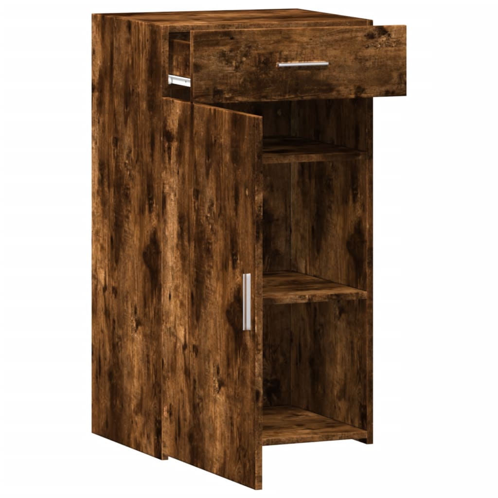 Dulap, stejar fumuriu, 50x42,5x93 cm, lemn prelucrat