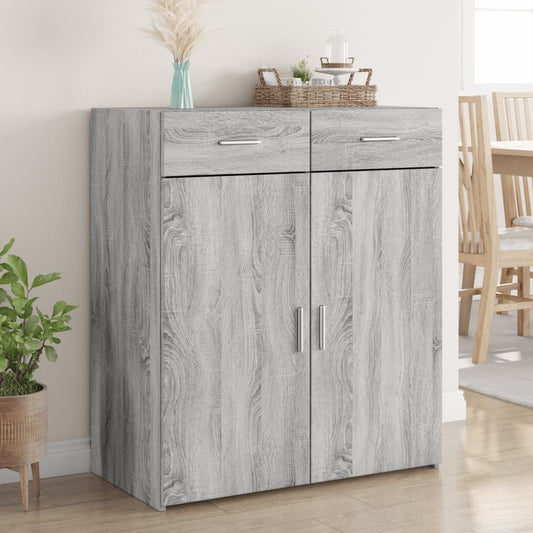 Dulap, sonoma gri, 80x42,5x93 cm, lemn prelucrat
