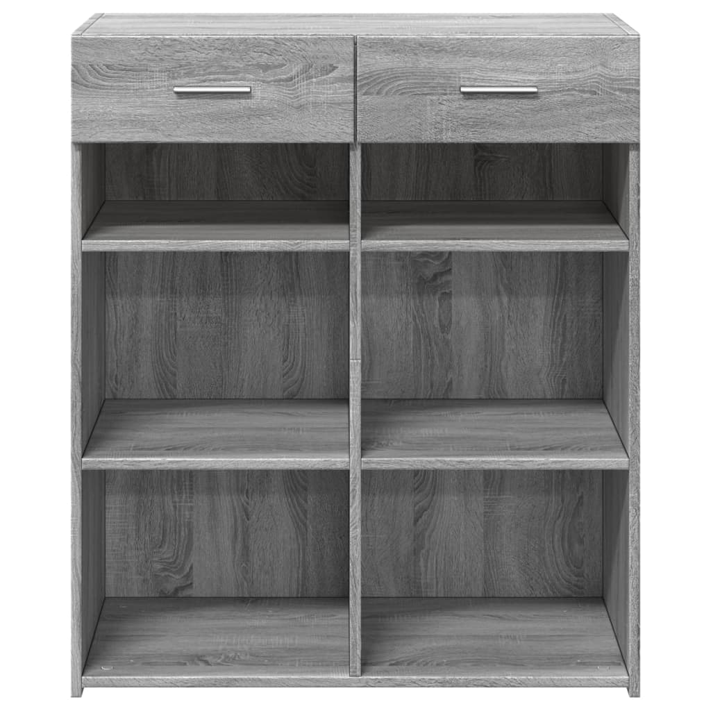 Dulap, sonoma gri, 80x42,5x93 cm, lemn prelucrat