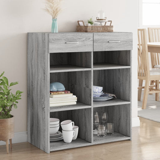Dulap, sonoma gri, 80x42,5x93 cm, lemn prelucrat