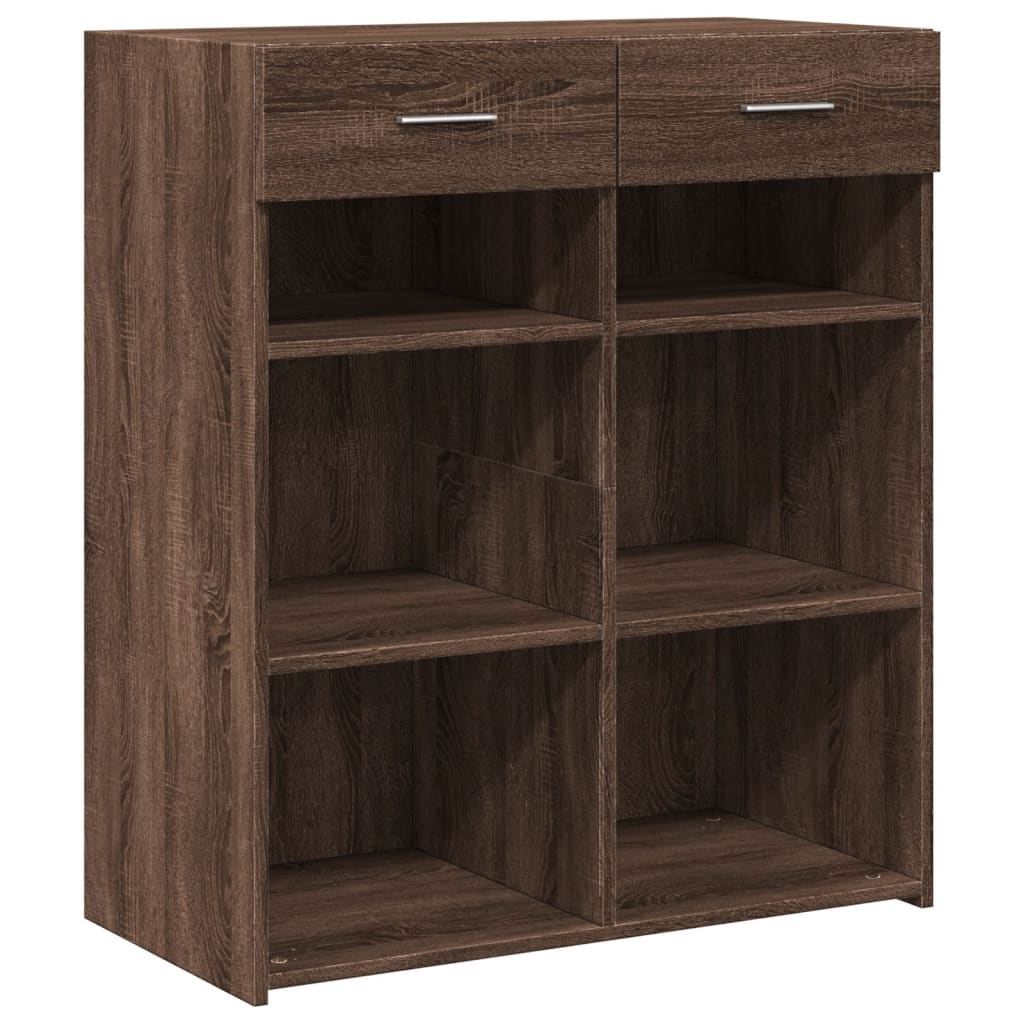 Dulap, stejar maro, 80x42,5x93 cm, lemn prelucrat