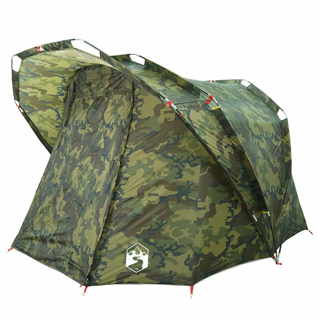 Cort de pescuit pentru 4 persoane, camuflaj, impermeabil