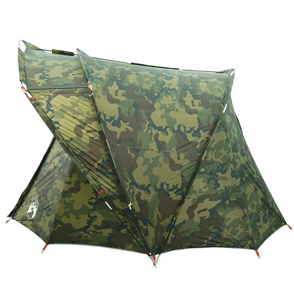 Cort de pescuit pentru 4 persoane, camuflaj, impermeabil