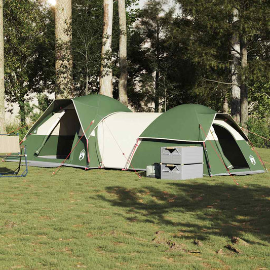 Cort de camping pentru 5 persoane, verde, impermeabil