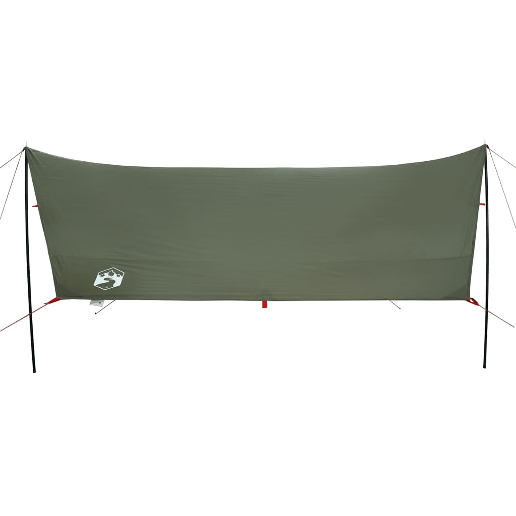 Prelată de camping verde măsliniu, 462x306x211 cm, impermeabilă