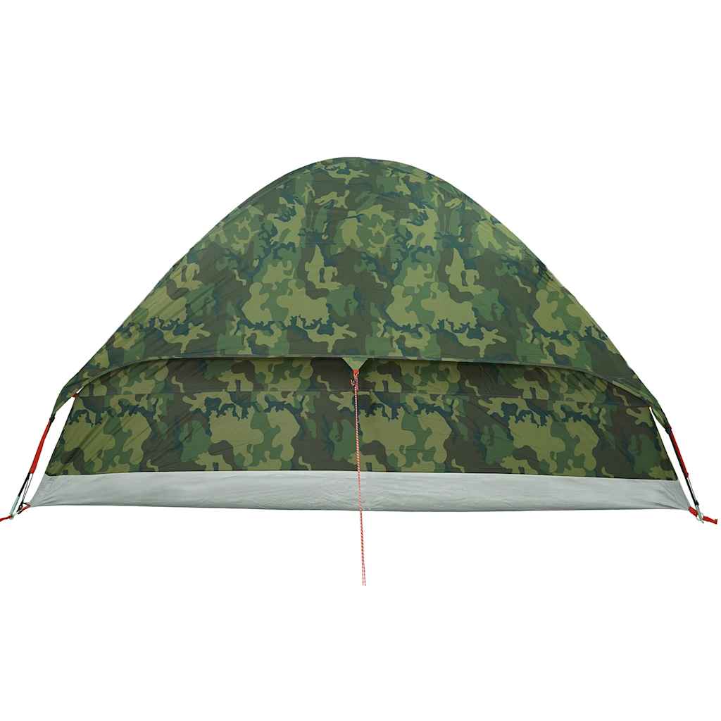 Cort de camping cupolă pentru 2 persoane, camuflaj, impermeabil