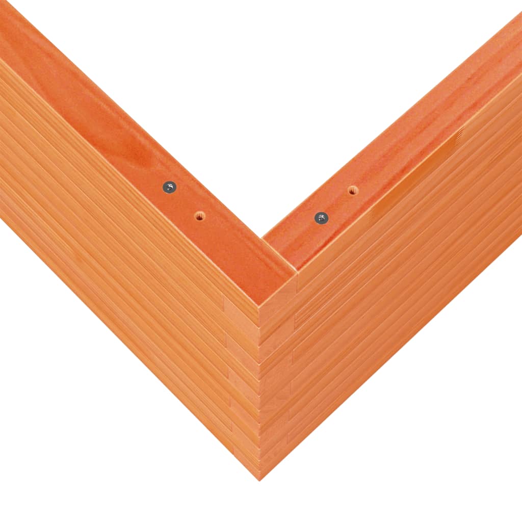 Jardinieră grădină, maro ceruit, 80x80x45,5 cm, lemn masiv pin