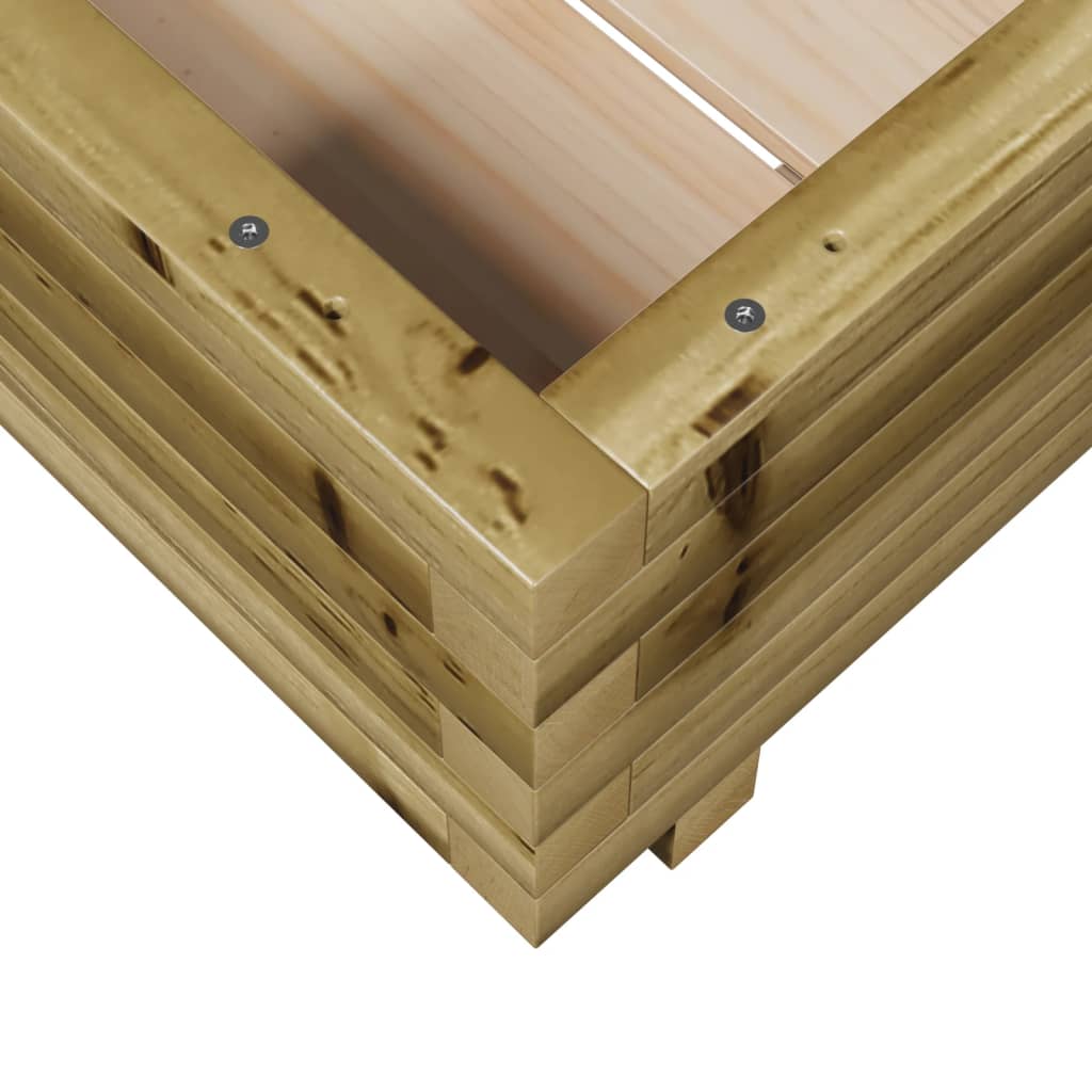 Jardinieră de grădină 50x50x26,5 cm lemn de pin impregnat