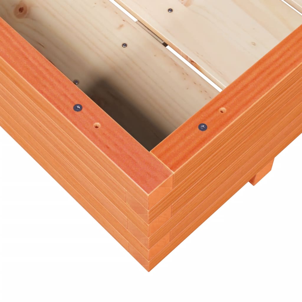 Jardinieră grădină, maro ceruit, 90x60x26,5 cm, lemn masiv pin