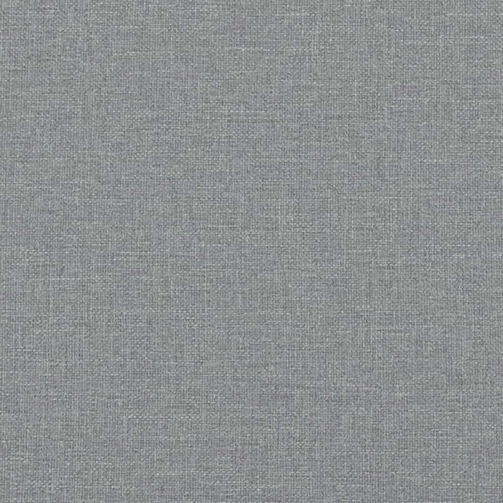 Pat box spring cu saltea, gri deschis, 120x190 cm, textil