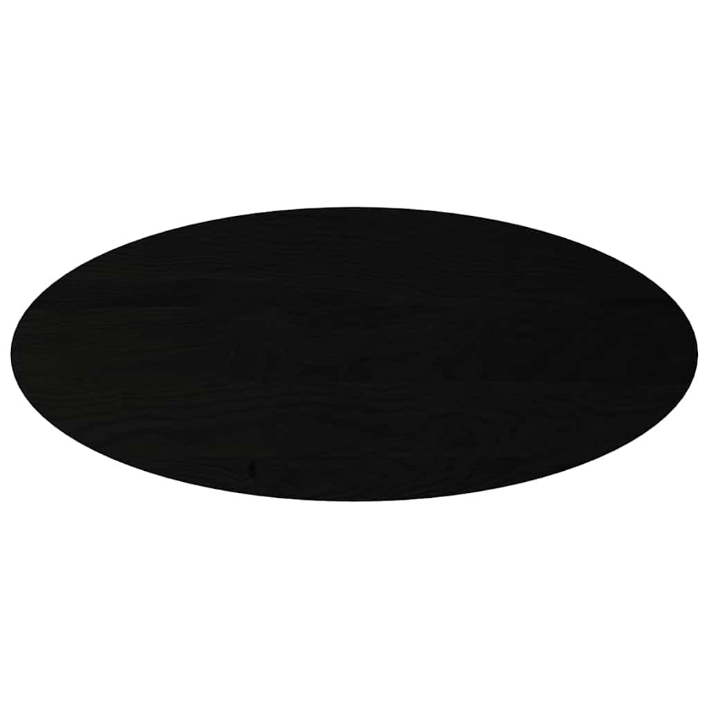 Blat de masă maro închis 140x60x2 cm lemn masiv de stejar oval