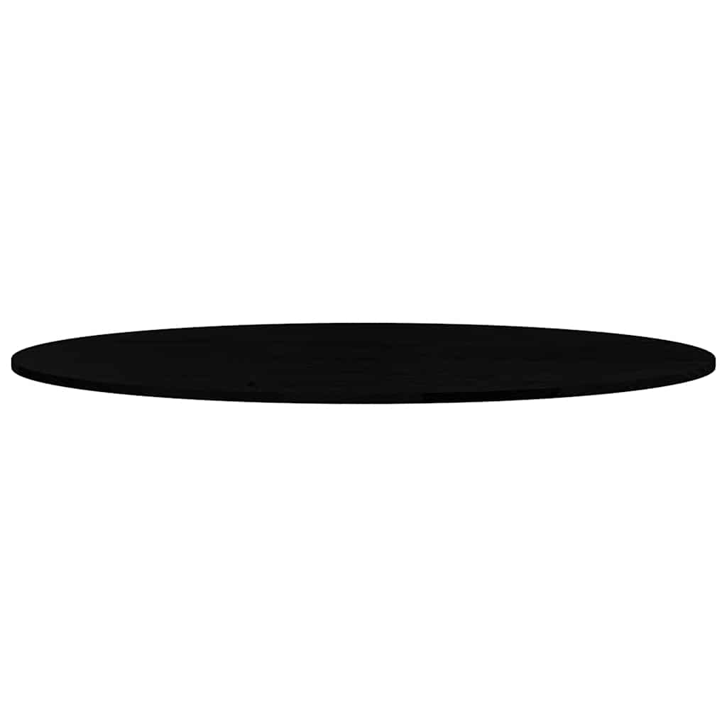 Blat de masă maro închis 140x60x2 cm lemn masiv de stejar oval