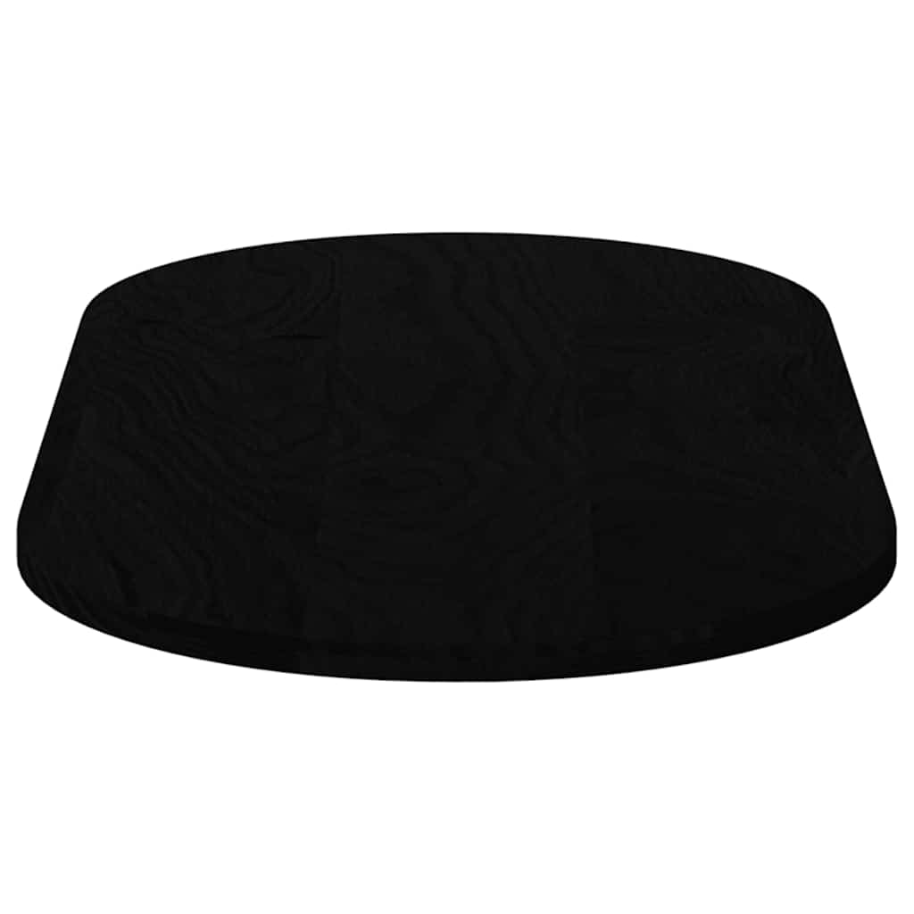 Blat de masă maro închis 100x50x2 cm lemn masiv de stejar oval