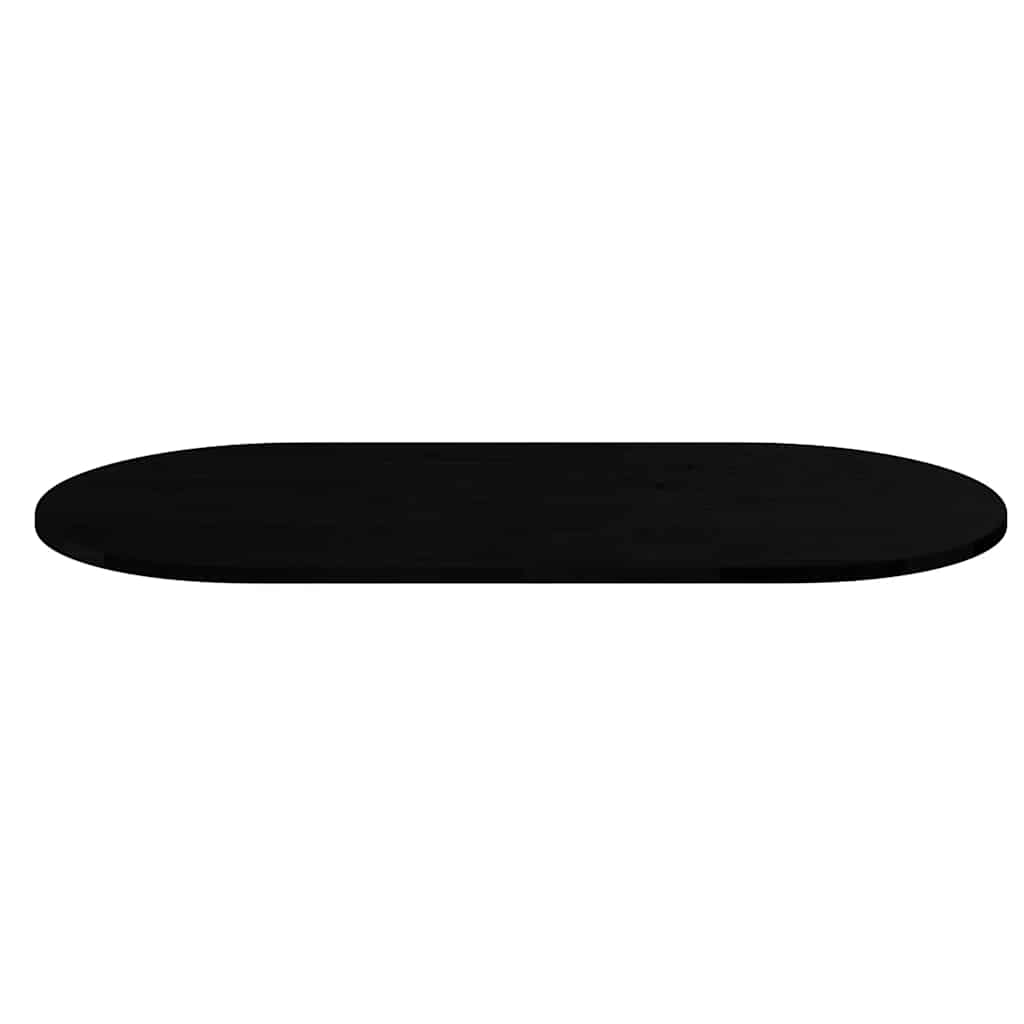 Blat de masă maro închis 120x60x2 cm lemn masiv de stejar oval