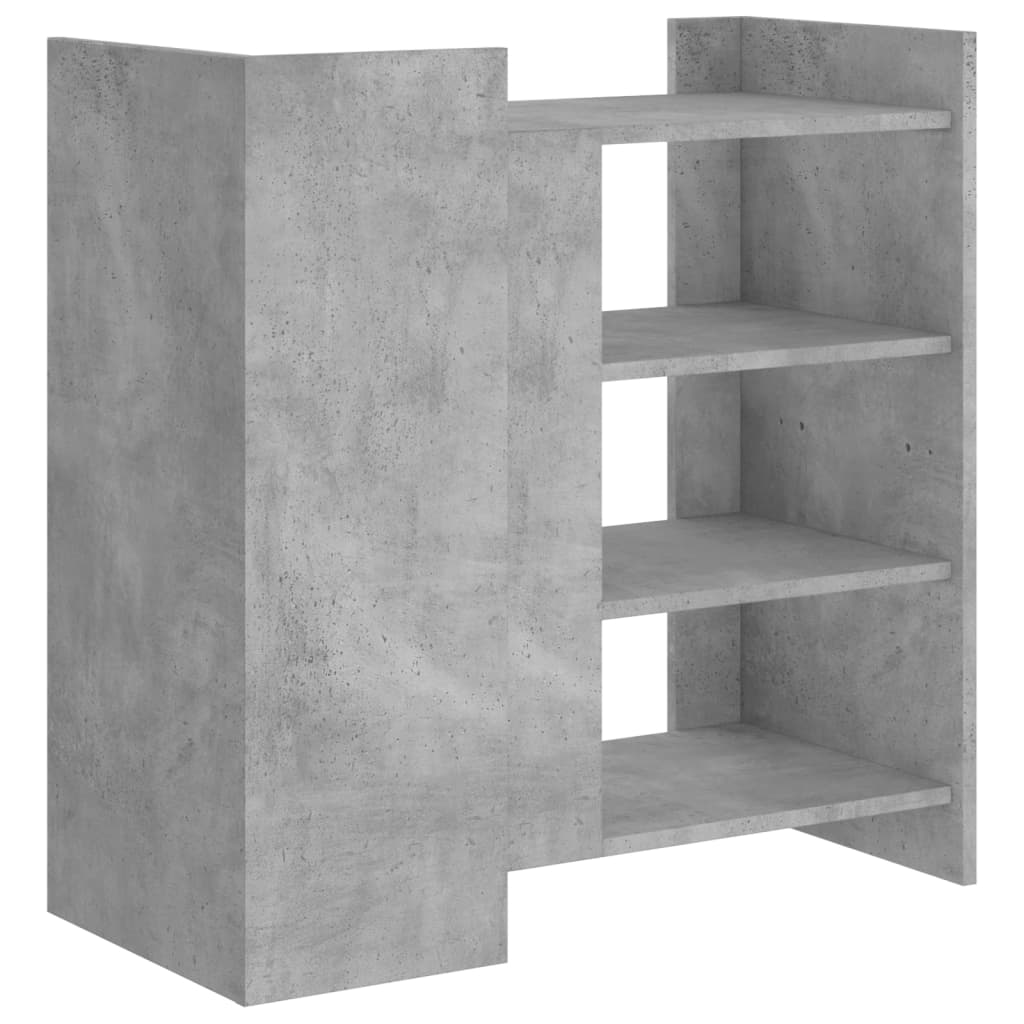 Dulap, gri beton, 73,5x35x75 cm, lemn prelucrat