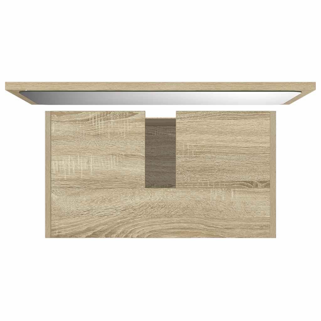 Set mobilier de baie, 2 piese, stejar sonoma, lemn prelucrat