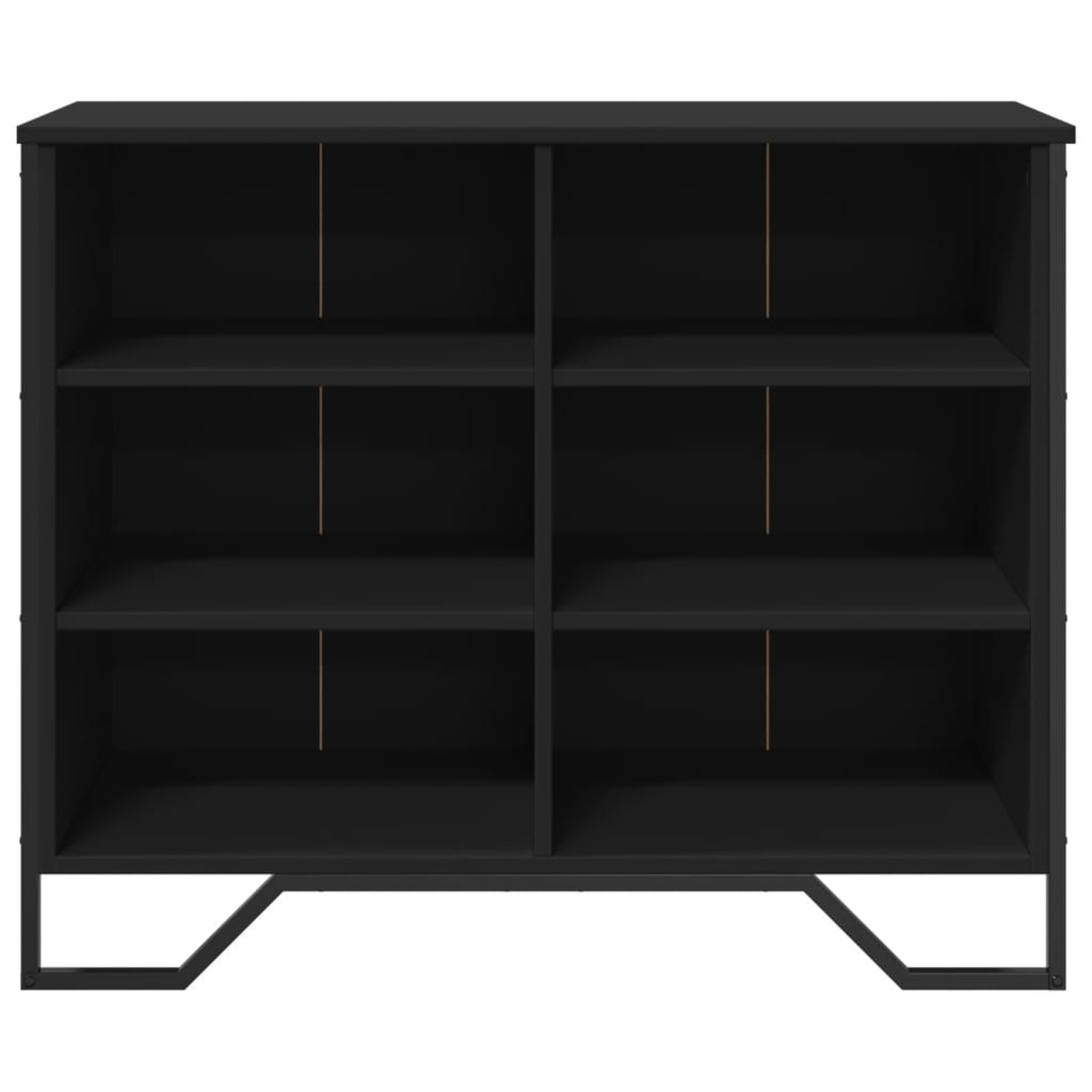 Dulap, negru, 91x35,5x74,5 cm, lemn prelucrat