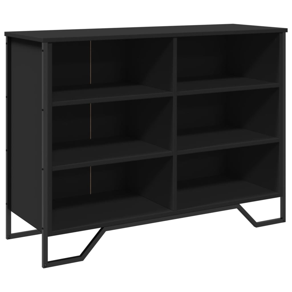Dulap, negru, 101x35,5x74,5 cm, lemn prelucrat