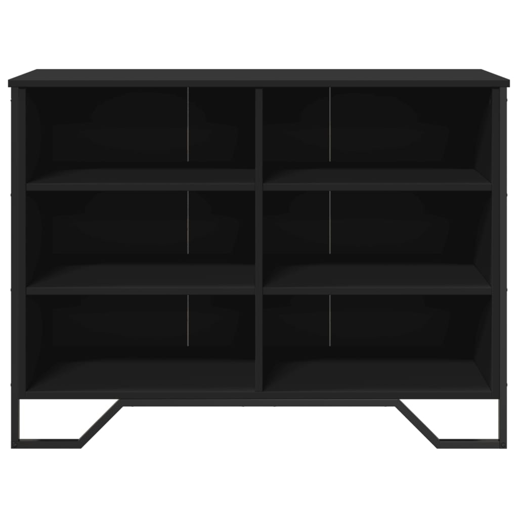 Dulap, negru, 101x35,5x74,5 cm, lemn prelucrat