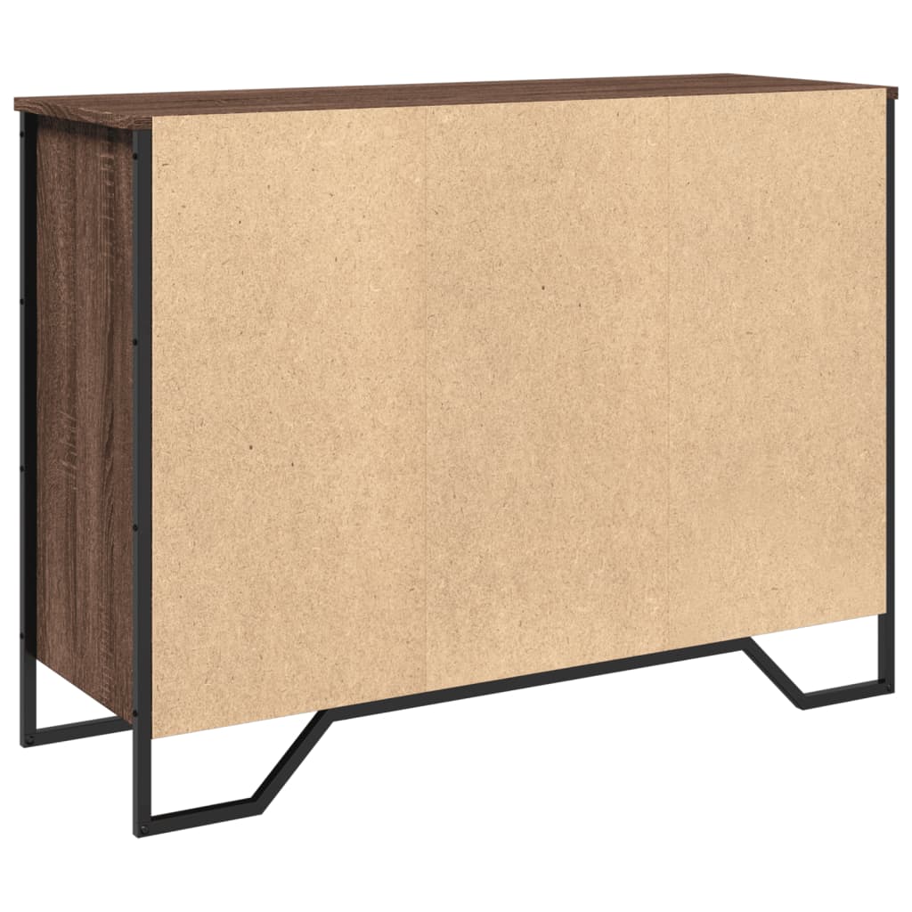 Dulap, stejar maro, 101x35,5x74,5 cm, lemn prelucrat