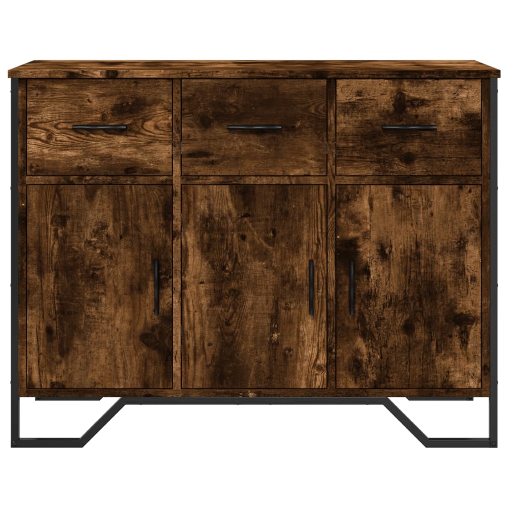 Dulap, stejar fumuriu, 97x32,5x74,5 cm, lemn prelucrat