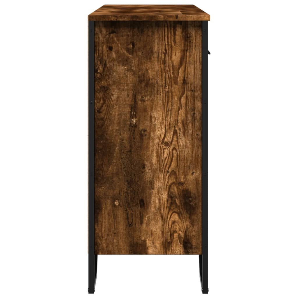 Dulap, stejar fumuriu, 97x32,5x74,5 cm, lemn prelucrat